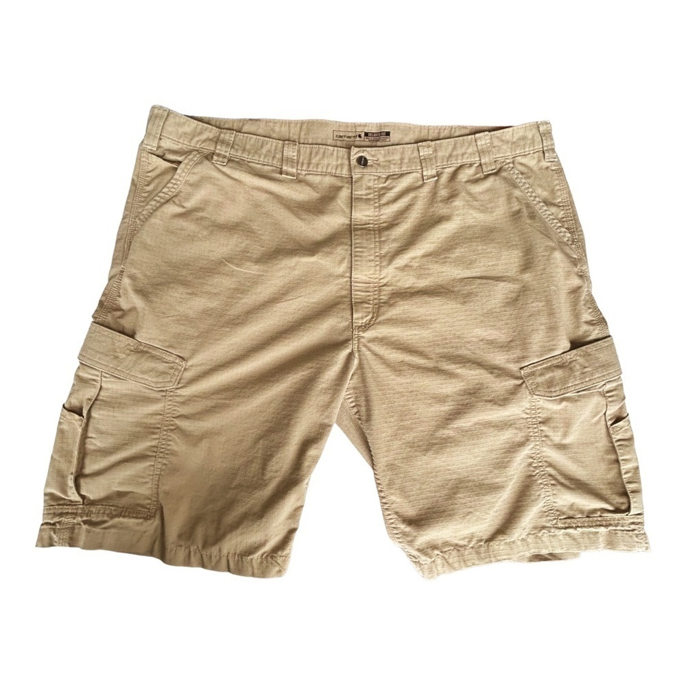 Carharrt Force Relaxed Fit Ripstock Cargo Work Shorts Tan Size 48
